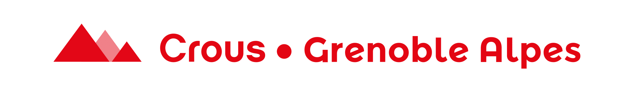 Crous grenoble alpes typo montagnes rouge