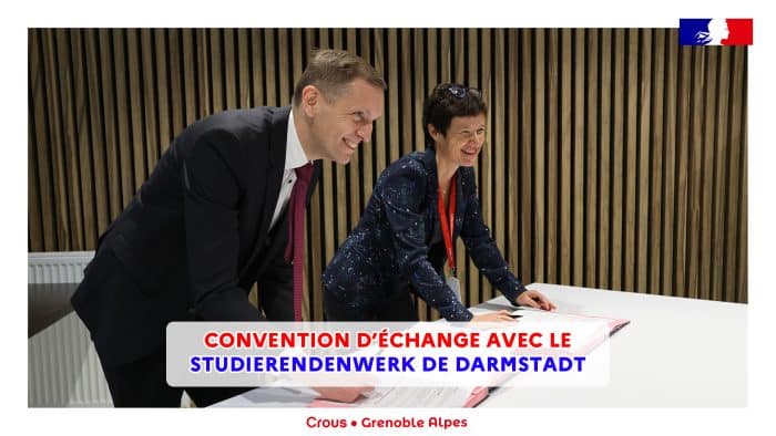 Une convention entre Studierendenwerk Darmstadt et Crous Grenoble Alpes 1 20231116 delegation allemande