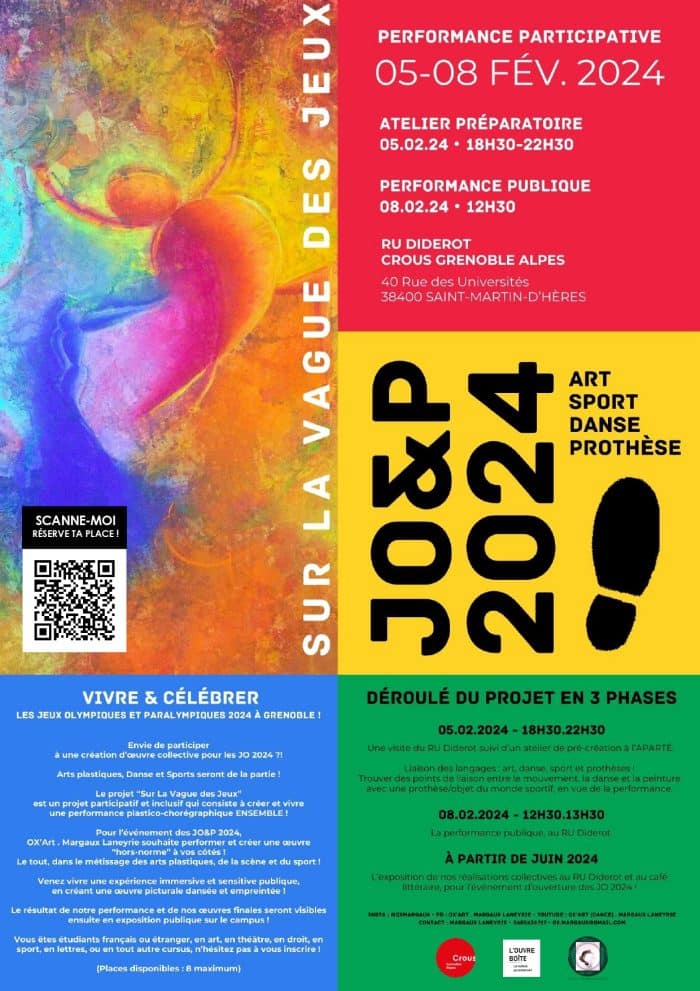 Sur la vague des jeux! Performance participative 1 AFFICHE FLY JO2024 CROUS PERFO 1 page 0001