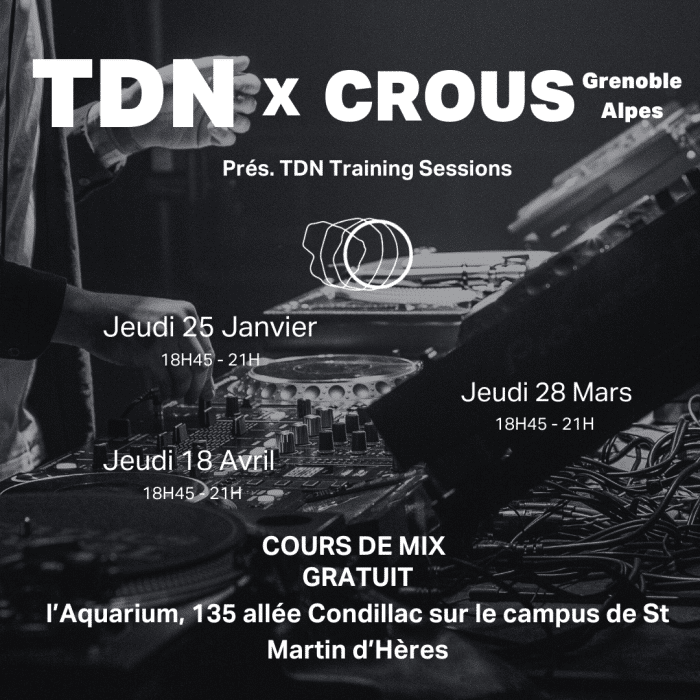 Atelier mix 25 janvier // The Dare Night x CROUS Grenoble 1 Visuel CROUS