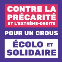 Crous GRE Contre la precarite et l extreme droite logo 03