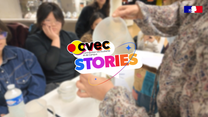 Photo de l'atelier cosmétique financé par la CVEC. DIY lessive et savon.