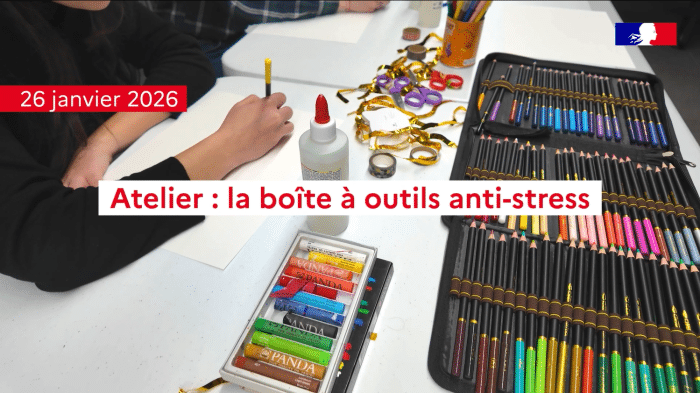 image d'un atelier anti-stress gratuit proposé aux étudiant